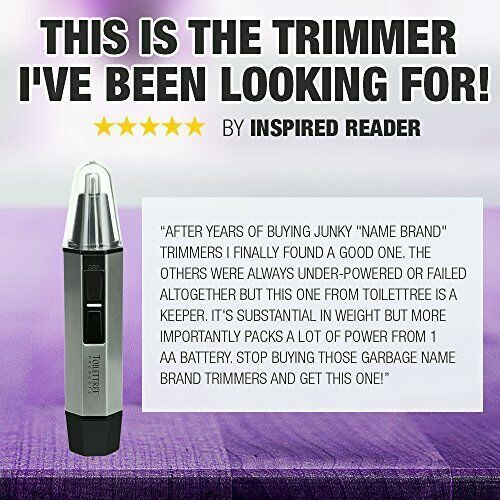 ToiletTree Professional Water Resistant Heavy Duty LED Steel Nose Trimmer NEW