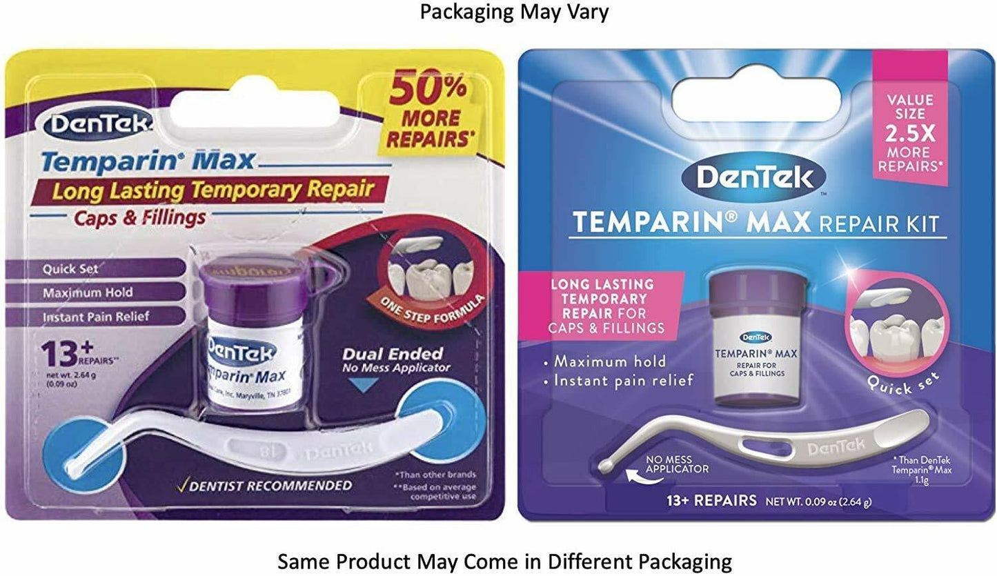 DENTEK TEMPARIN MAX DENTAL REPAIR KIT LOST FILLING CAP CROWN INLAY FREE EXPRESS!
