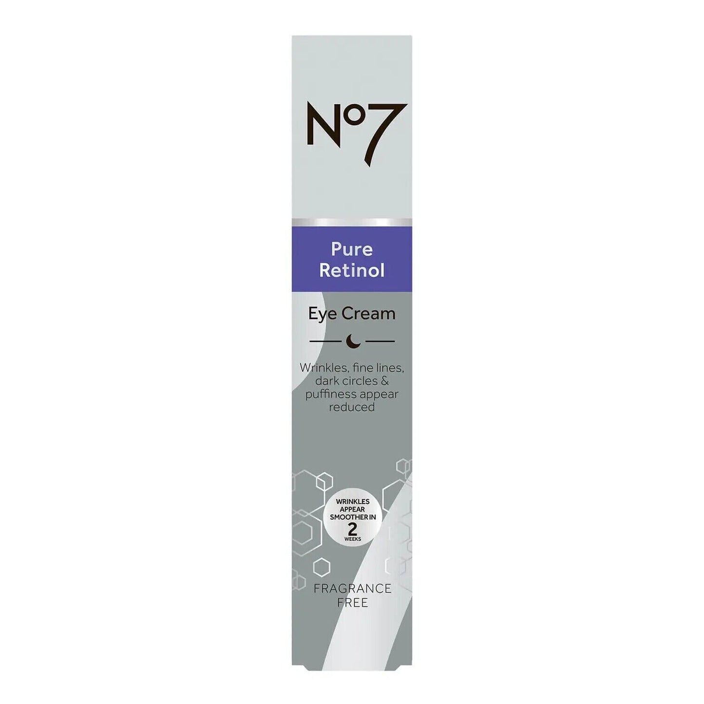 Boots No7 Pure Retinol Eye Cream Anti Aging Reduce Fine Lines & Wrinkles 15mL