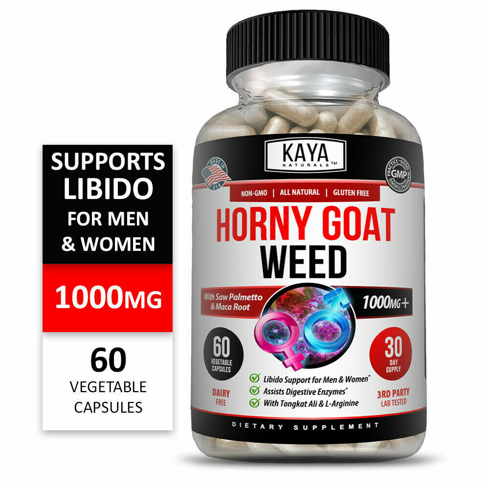 Horny Goat Weed 1560mg LIBIDO BOOSTER APHRODISIAC 60 Caps - FREE EXPRESS POST!