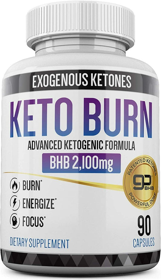 KETO BURN BHB Diet Pills 2100mg 90 Caps ADVANCED WEIGHT LOSS KETOGENIC FORMULA