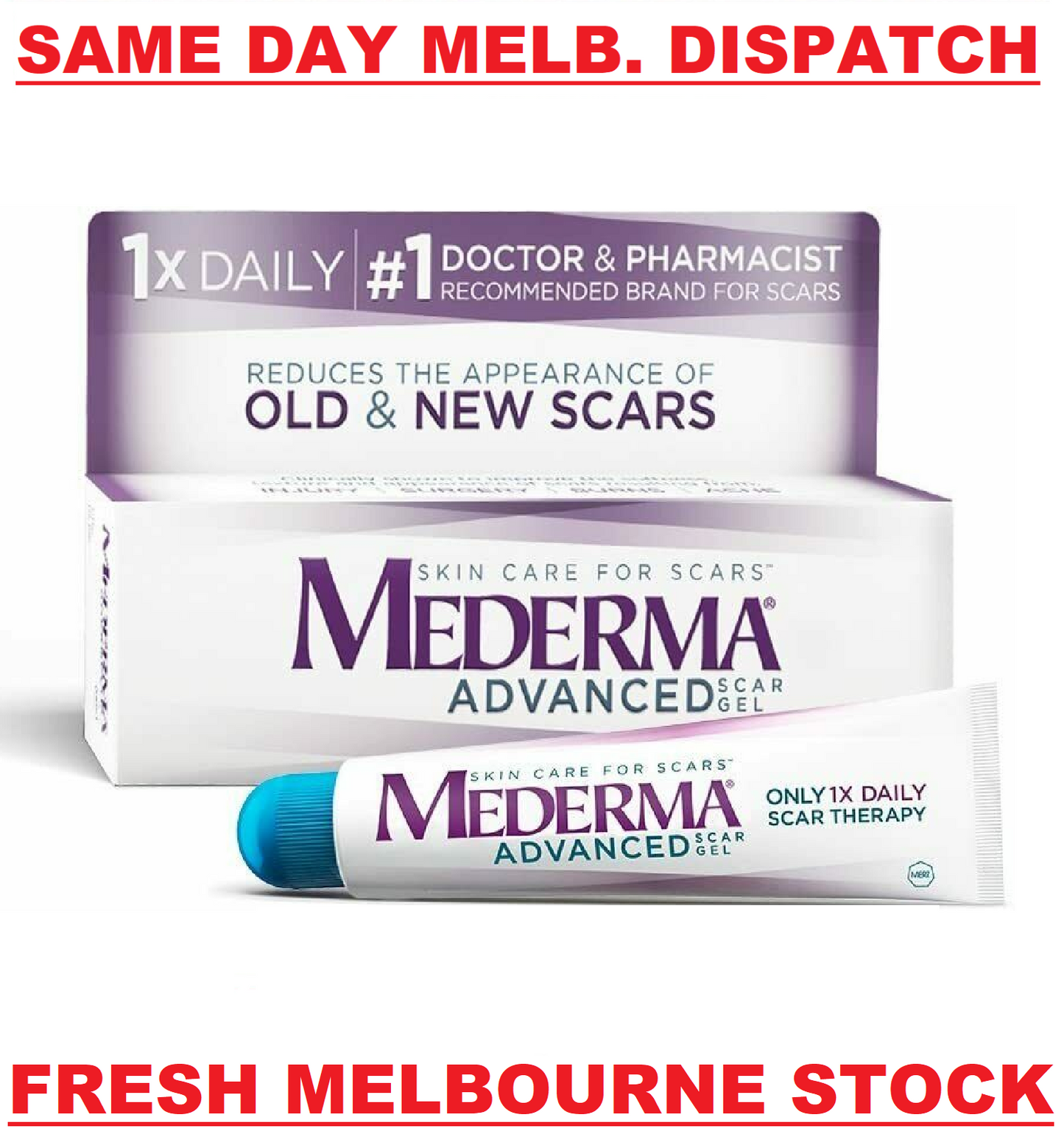 MEDERMA Advanced Scar Gel Cream Treatment 20g Skin Care Old & New Scars SEALED