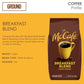 McCafe Breakfast Blend Light Roast Ground Coffee 100% Arabica Beans Kosher 340g