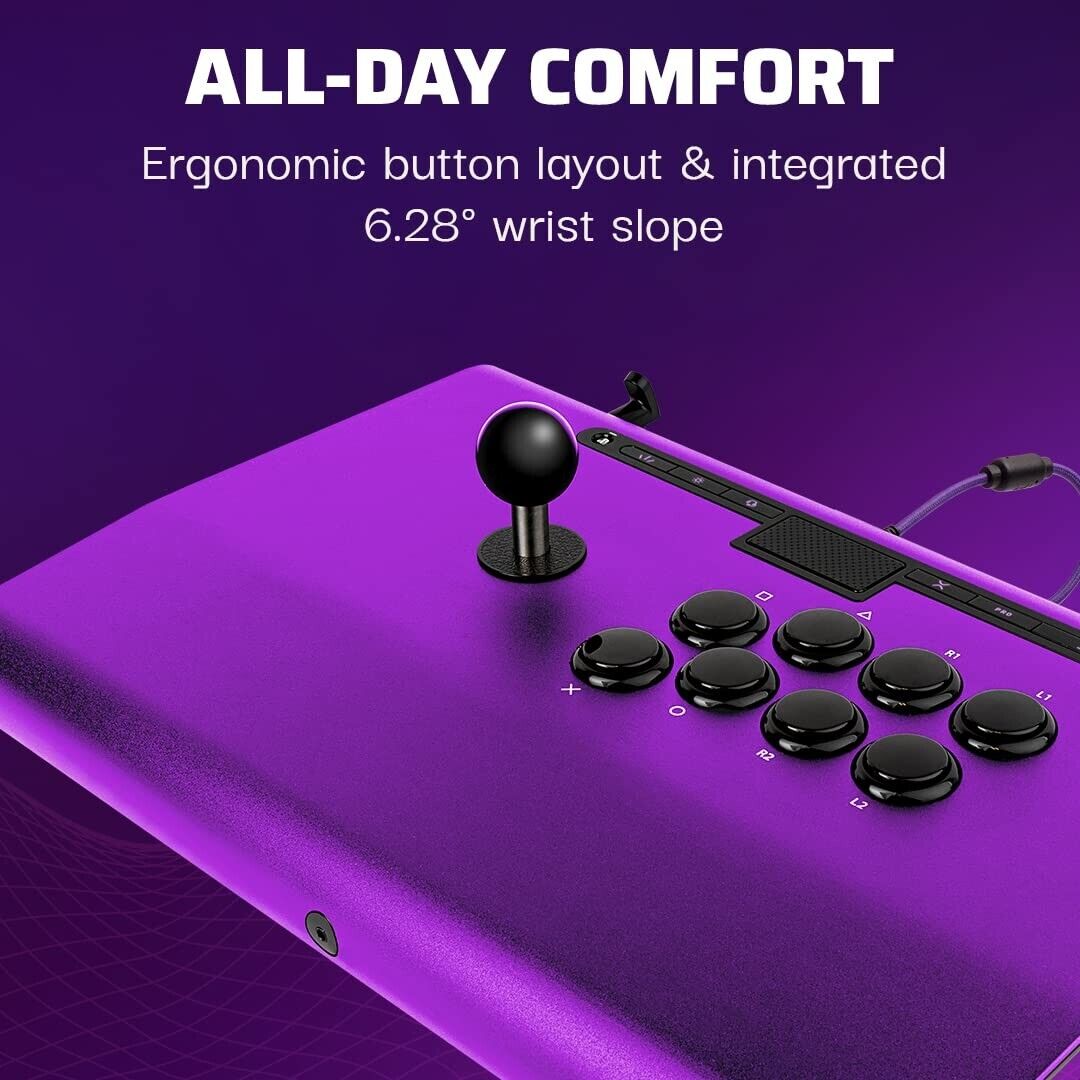 Victrix Pro FS Playstation Arcade Fight Stick Controller for PS5 PS4 PC - PURPLE