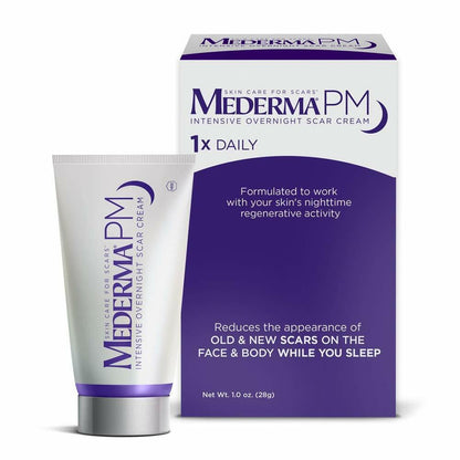 Mederma PM Intensive Overnight Scar Gel Cream Old or New Scars Injury Burns Acne