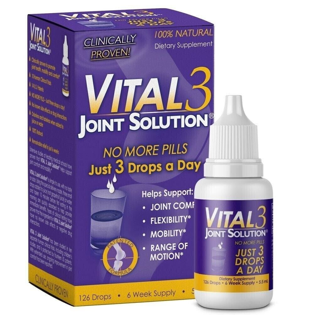 Vital 3 Joint Solution - TRIPLE PACK 126 Doses - TYPE 2 COLLAGEN Joint Comfort!