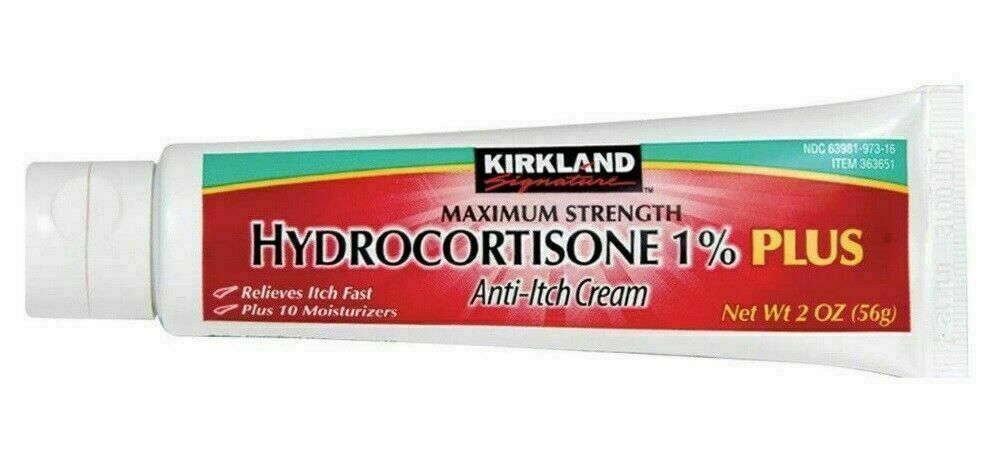 Kirkland 1% Hydrocortizone 56g Cream Skin Eczema Dematitis Anti Itching Relief
