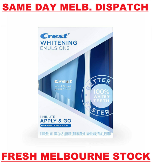 Crest Teeth Whitening Gel - Express White Bleaching Kit + Applicator Pen 25g NEW