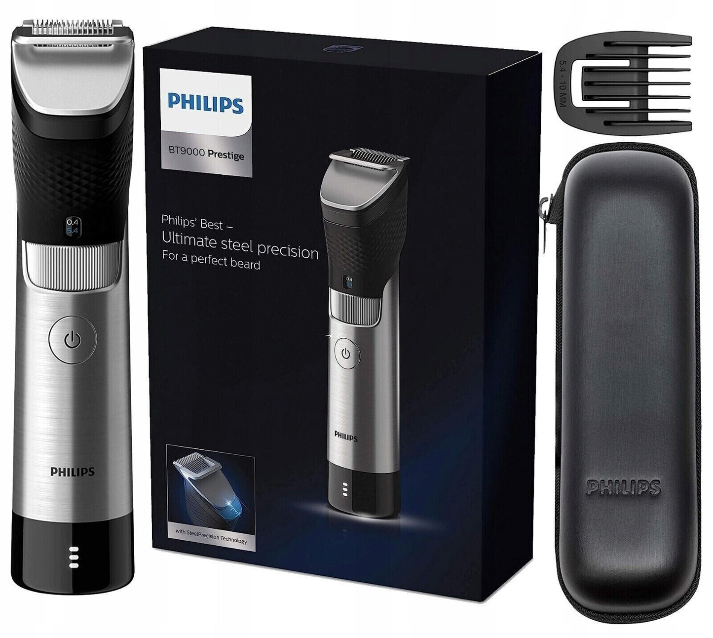 Philips Norelco BT9000 Prestige Men's Precision Beard & Hair Trimmer BT9810/40
