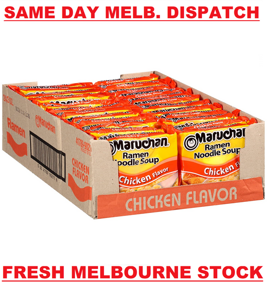 Maruchan Ramen Instant Noodles Soup - Chicken Flavour - 1 Box (24 Packets x 85g)