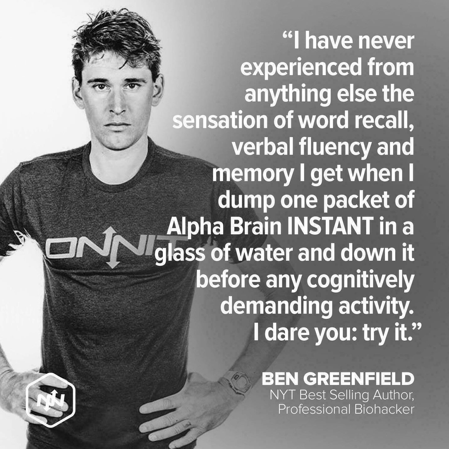 Onnit Alpha Brain INSTANT NOOTROPIC DRINK 108g Tub GPC Huperzine Joe Rogan JRE