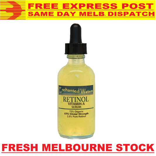 PURE RETINOL VITAMIN A 2.5% + HYALURONIC ACID HA SERUM 35mL - FREE EXPRESS POST