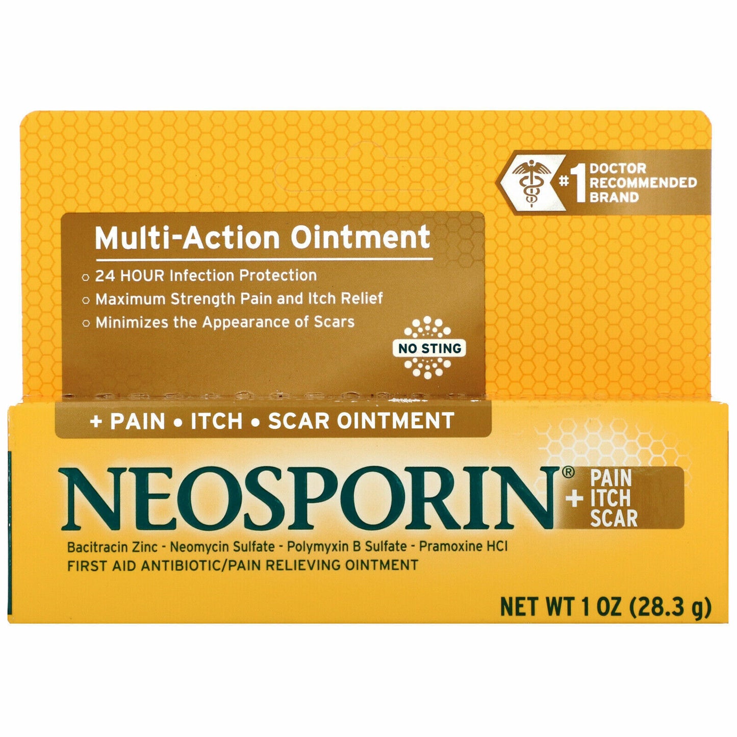 Neosporin Multi Action Ointment First Aid Pain Itch Scar Relief 1.0 oz (28.3 g)