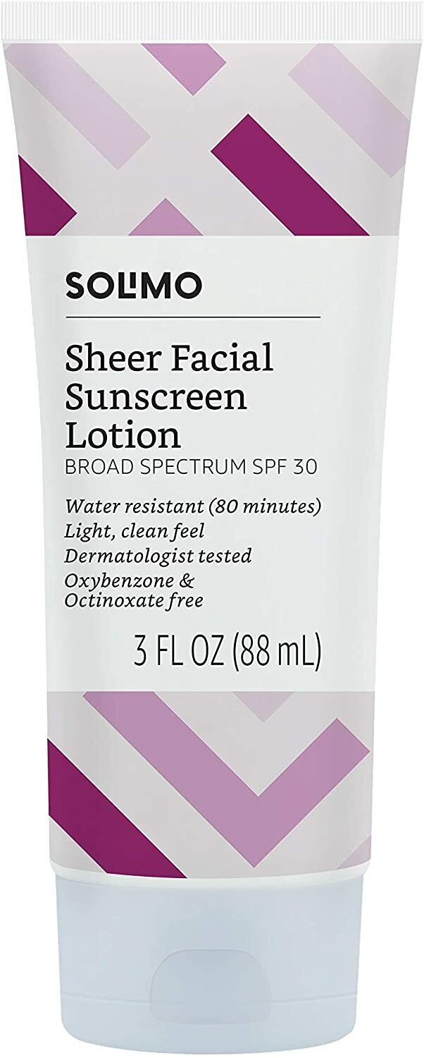 Solimo Sheer Facial Sunscreen Lotion SPF30 UV Protect PA++ Water Resistant 88mL