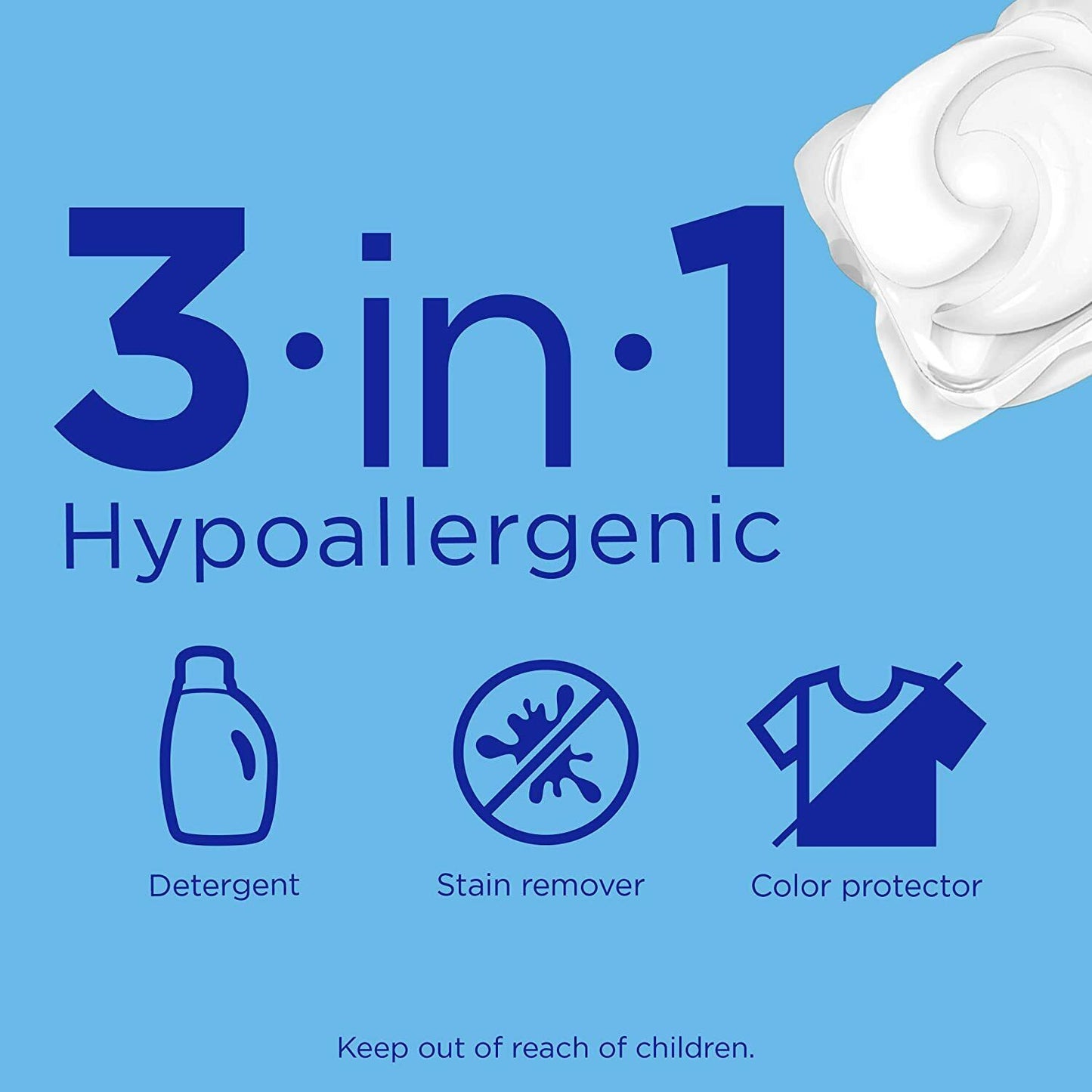 Tide PODS Laundry Detergent Liquid 81 Pacs Capsules Free & Gentle - Scent Free