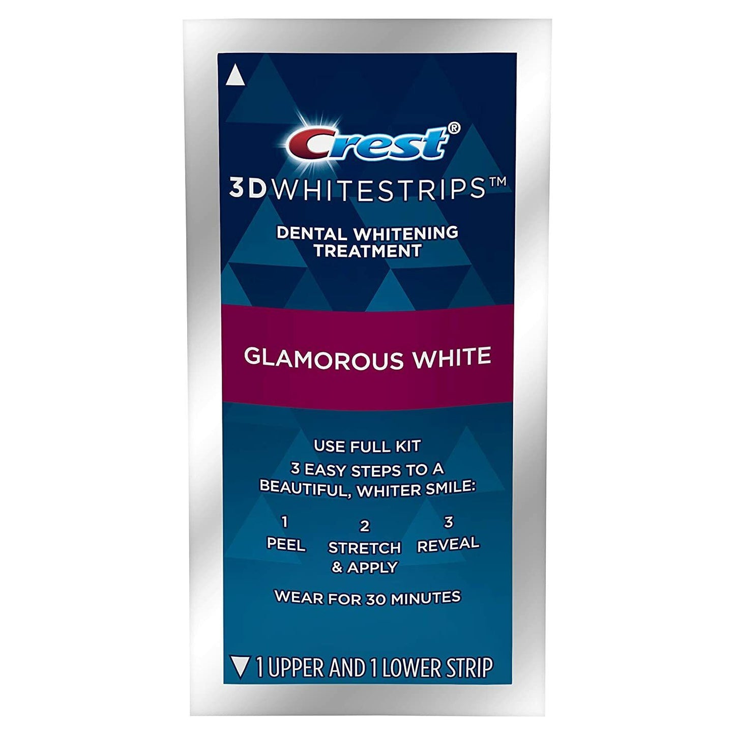 Crest 3D 28 x Glamorous White Teeth Whitening Strips 14 Pouches + 2 EXPRESS KITS