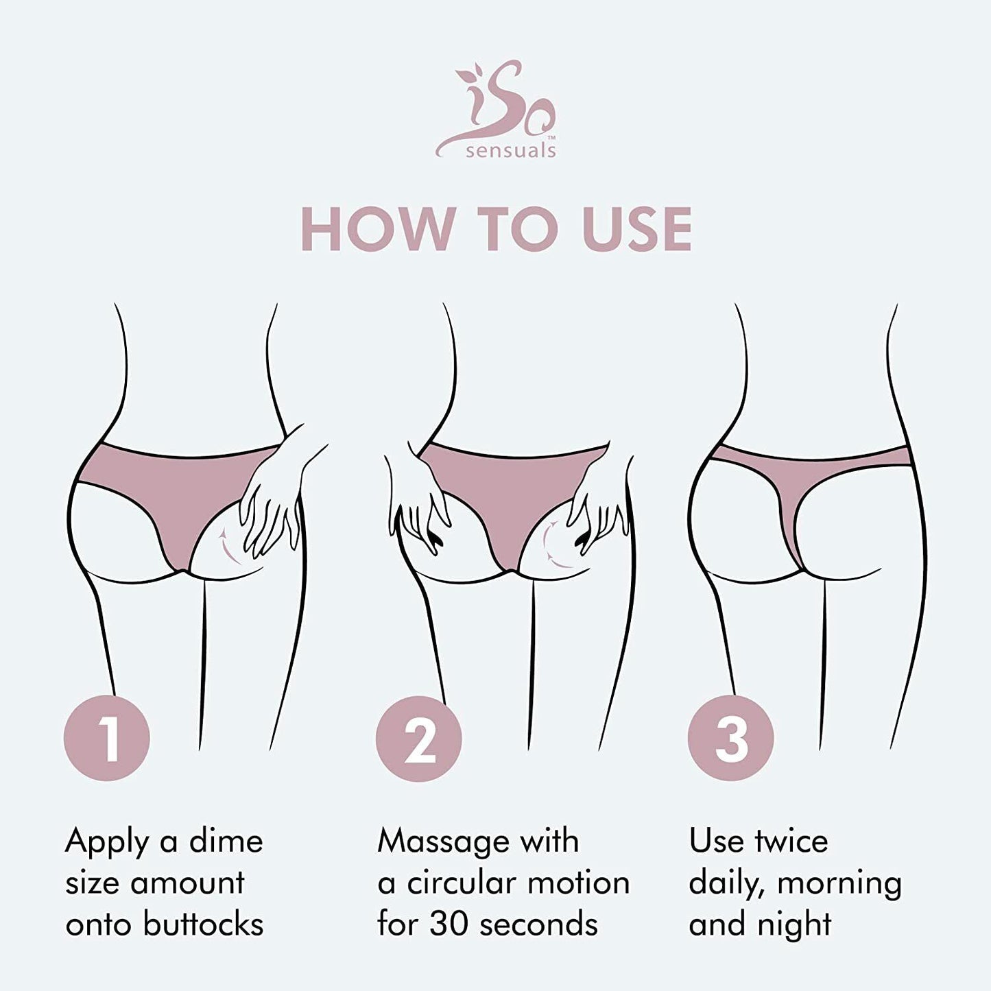 IsoSensuals CURVE Butt Enhancement Cream 180mL Firmer Booty FREE EXPRESS POST