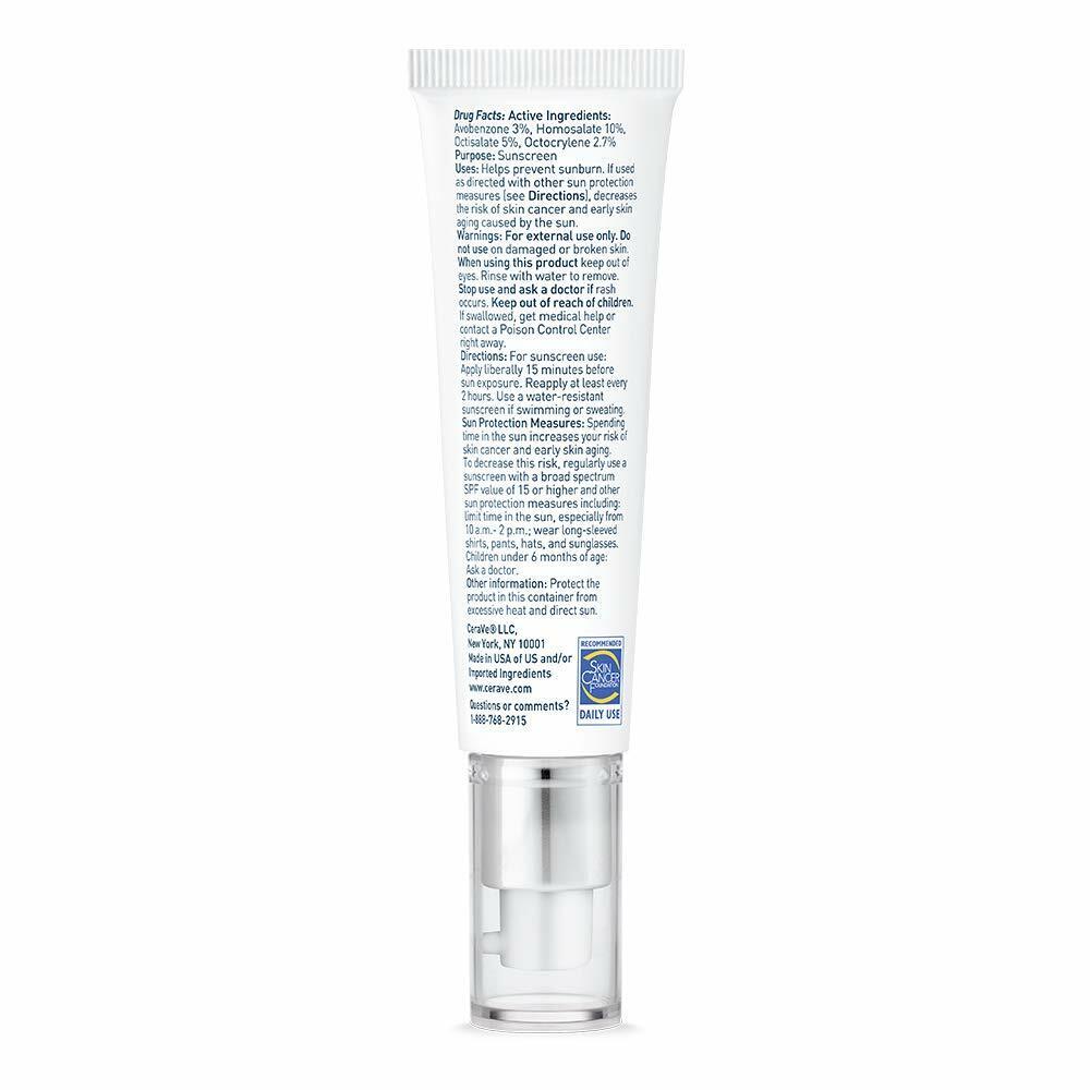 CeraVe AM Ultra Light Moisturizing Lotion SPF30 Hyaluronic Acid Sunscreen 50 mL
