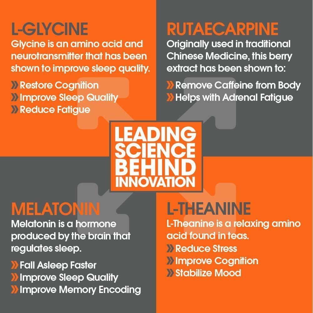 GENIUS SLEEP AID Natural Sleeping Pills & Adrenal Support 40 Caps - FREE EXPRESS