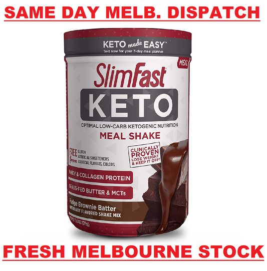 SlimFast KETO Meal Replacement Shake - Fudge Brownie 379g BBD 28/08 QUICK SALE!