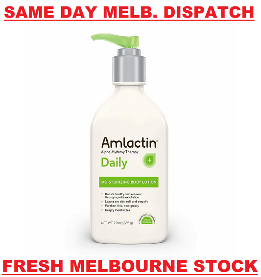 AmLactin Daily Moisturizing Body Lotion Alpha-Hydroxy Therapy 225 mL NEW SEALED