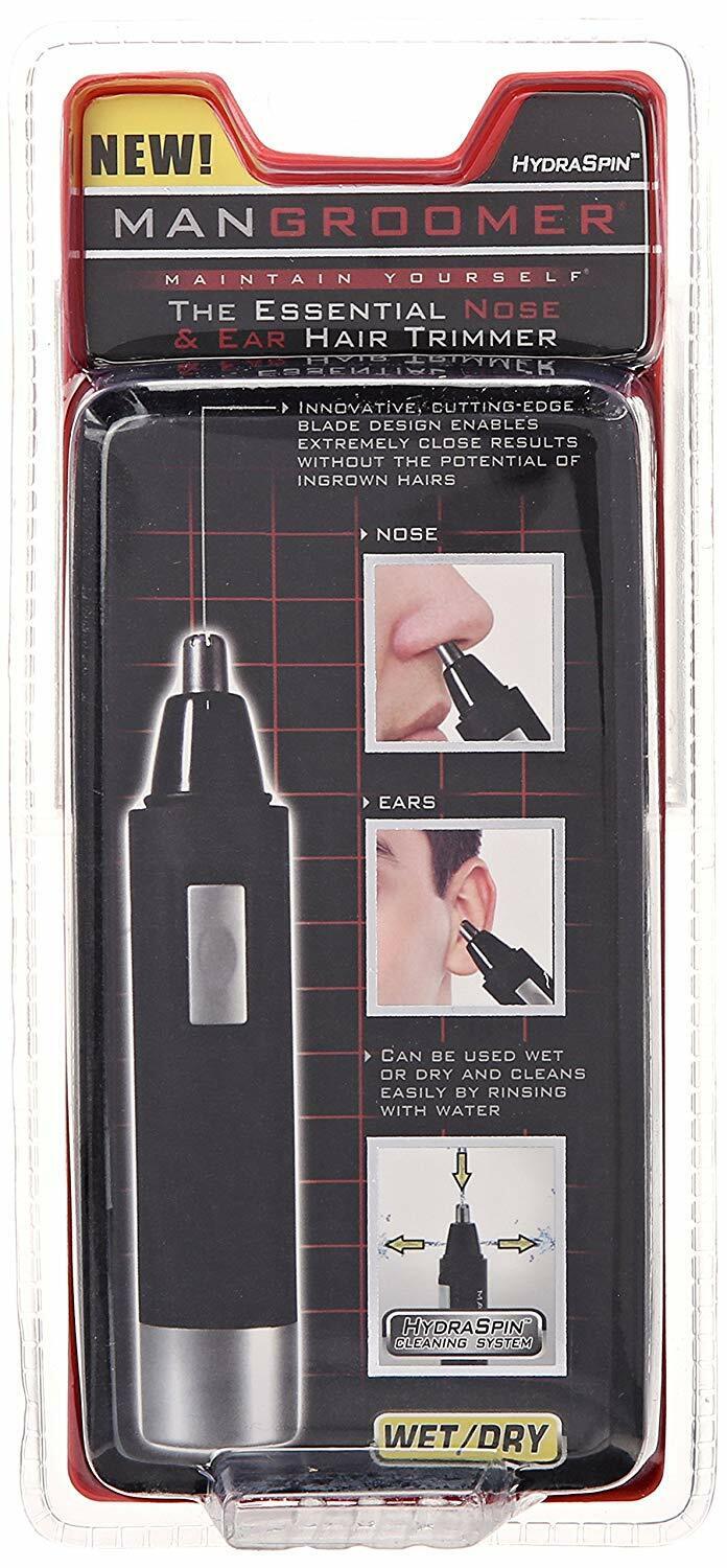 Mangroomer Pro Essential Wet/Dry Nose Facial Ear Hair Eyebrows Trimmer BRAND NEW