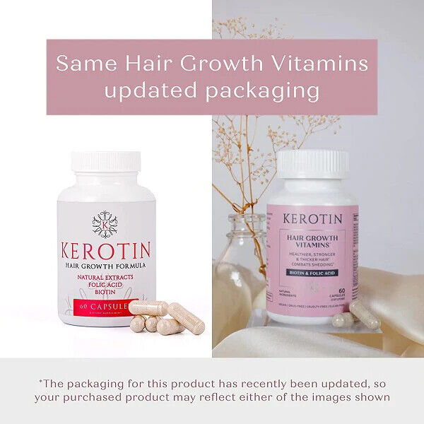 KEROTIN HAIR GROWTH VITAMINS Hair Loss DHT Blocker Supplement - FREE EXPRESS