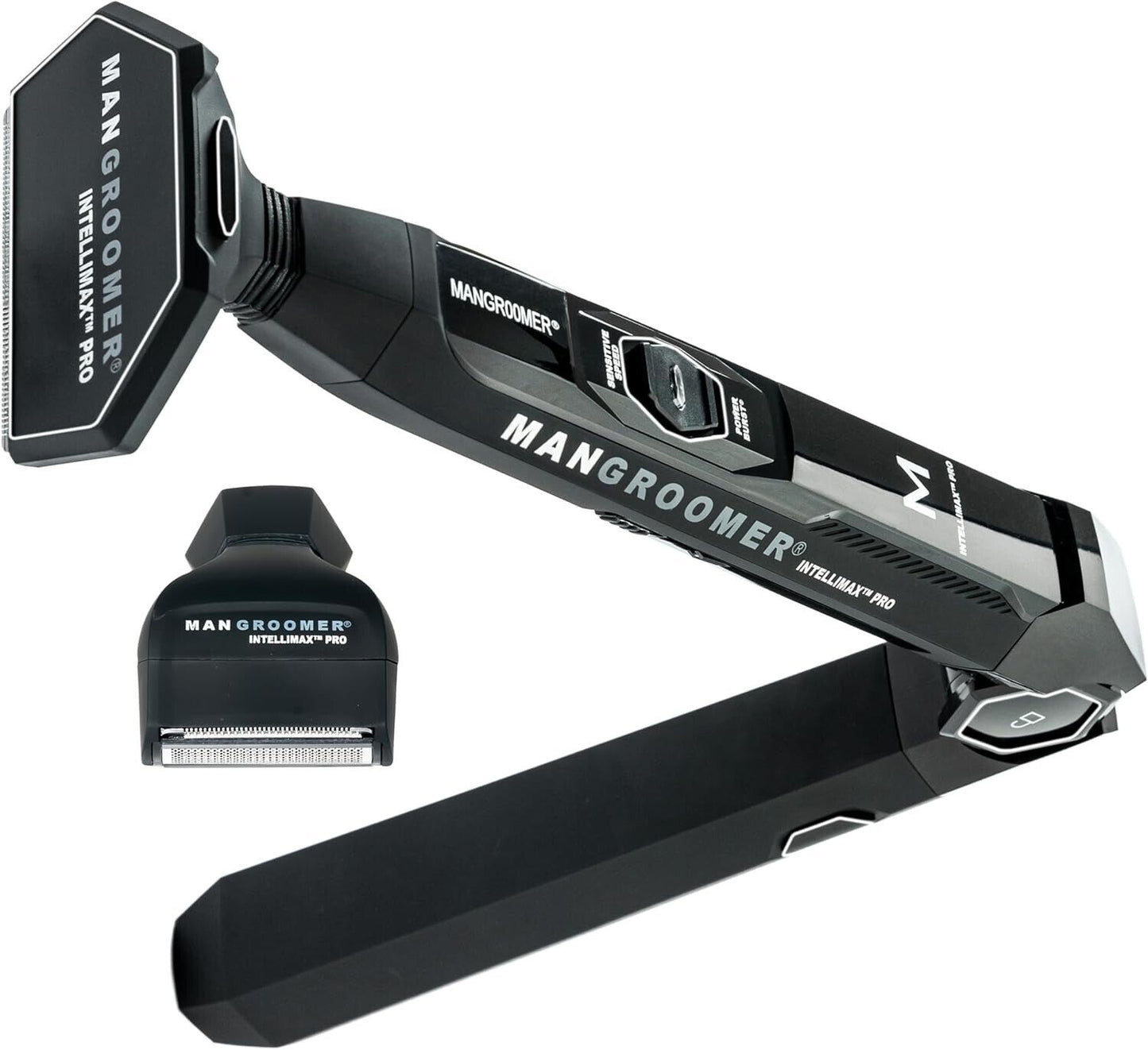 MANGROOMER INTELLIMAX PRO - WIDE HEAD Back Shaver - Shock Absorber Power Burst