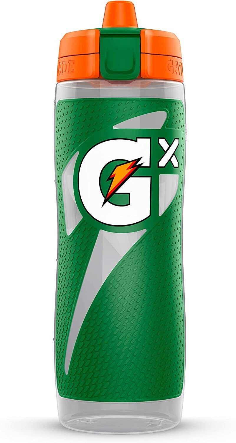Gatorade Gx 30oz Sports Drink Water Bottle Easy Grip Leak Proof BPA FREE - GREEN