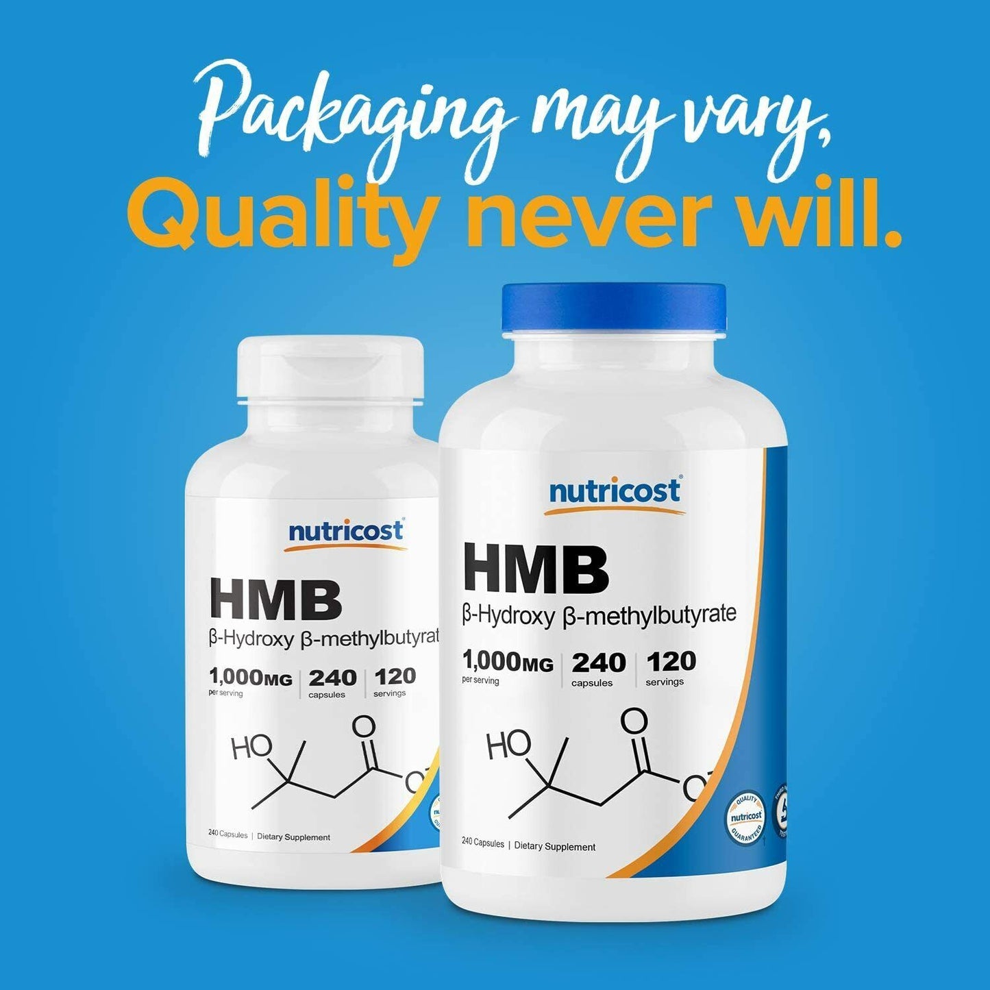 Nutricost HMB 1000mg 120 or 240 Caps MEGA VALUE Pack PREMIUM Quality MELB STOCK