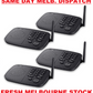 Hosmart Wireless Intercom System 1/2 Mile Long Range 10-Channel 4 Station