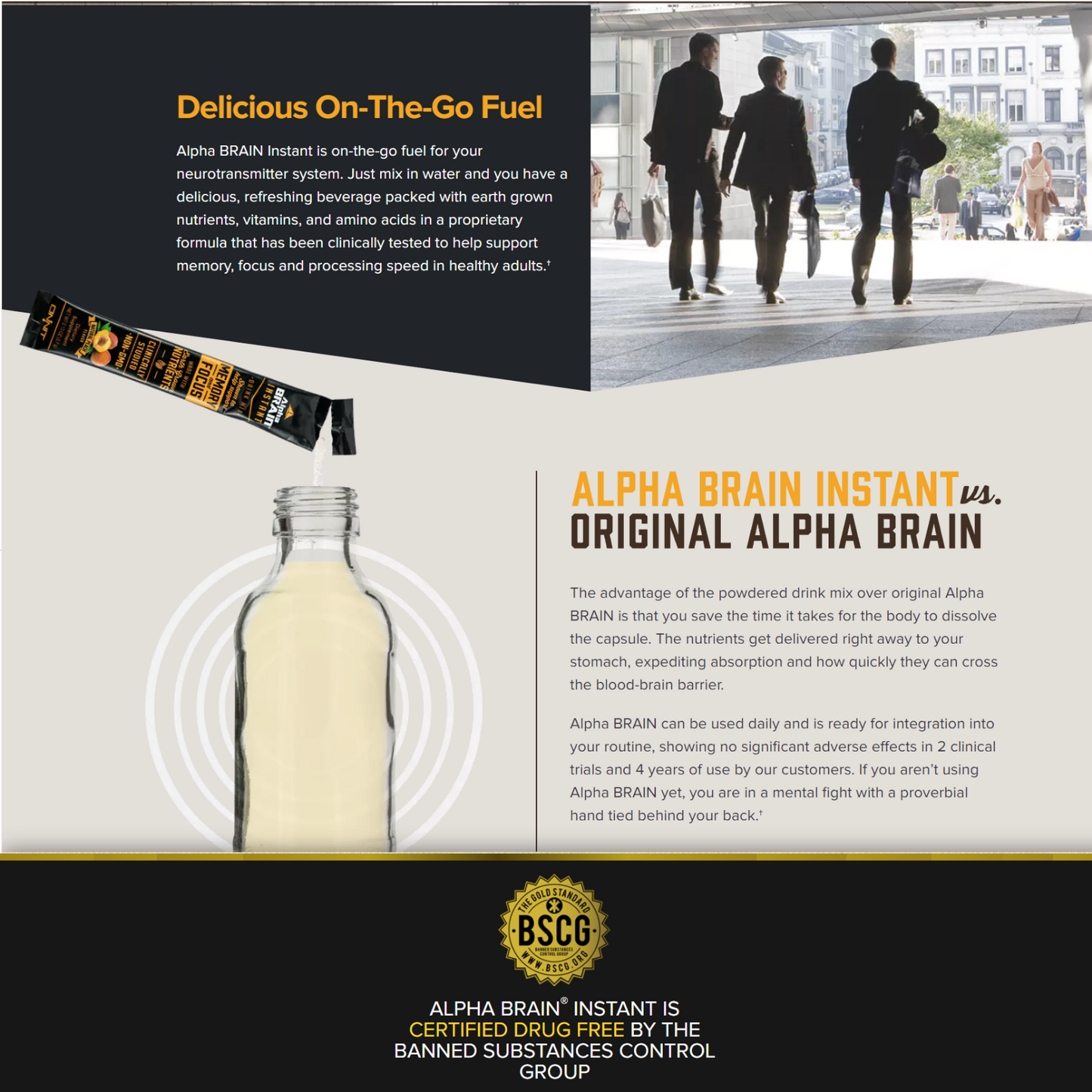 Onnit Alpha Brain INSTANT NOOTROPIC DRINK 108g Tub GPC Huperzine Joe Rogan JRE