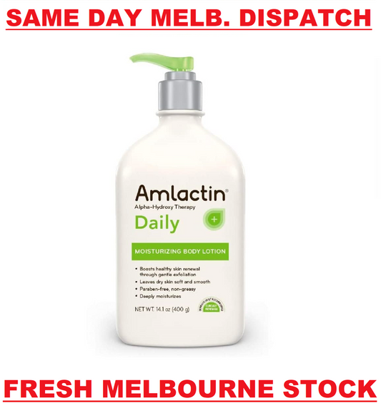 AmLactin Daily Moisturizing Body Lotion Alpha-Hydroxy Therapy 400mL NEW & SEALED