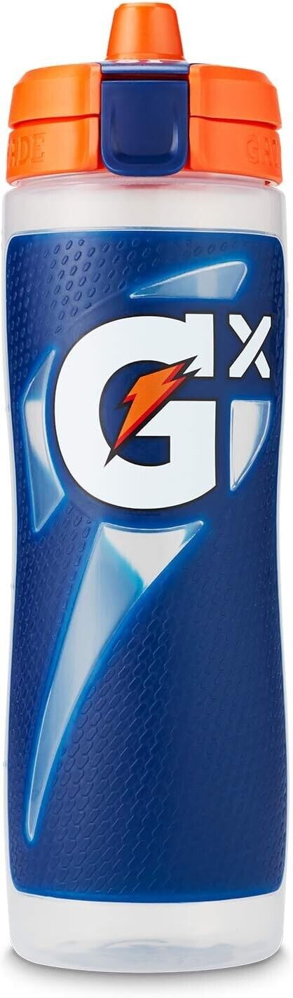 Gatorade Gx Sports Drink Bottle EASY GRIP LEAK PROOF BPA FREE 887mL - NAVY BLUE