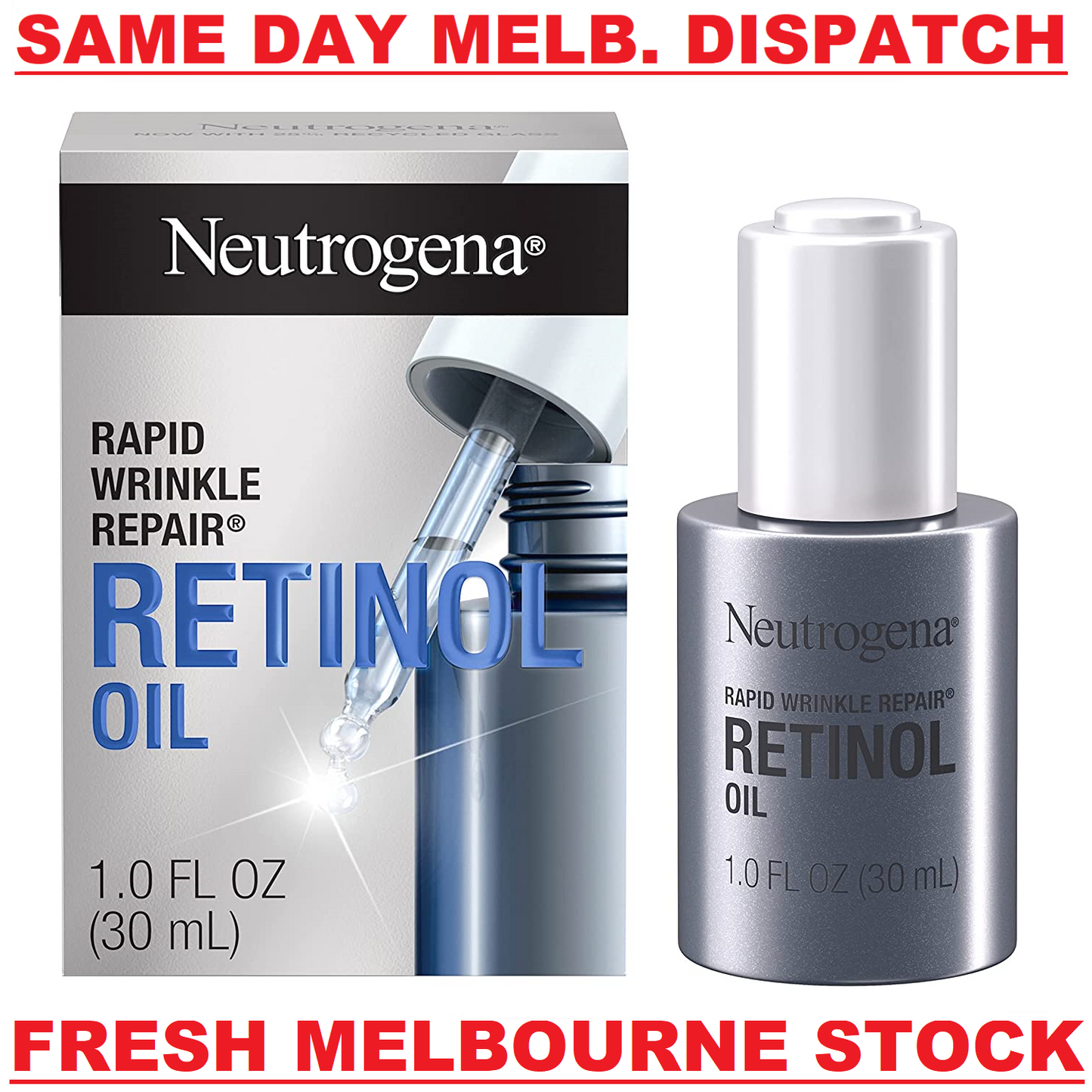 Neutrogena Rapid Wrinkle Repair Retinol Oil Deep Wrinkles Anti-Aging Serum 30mL