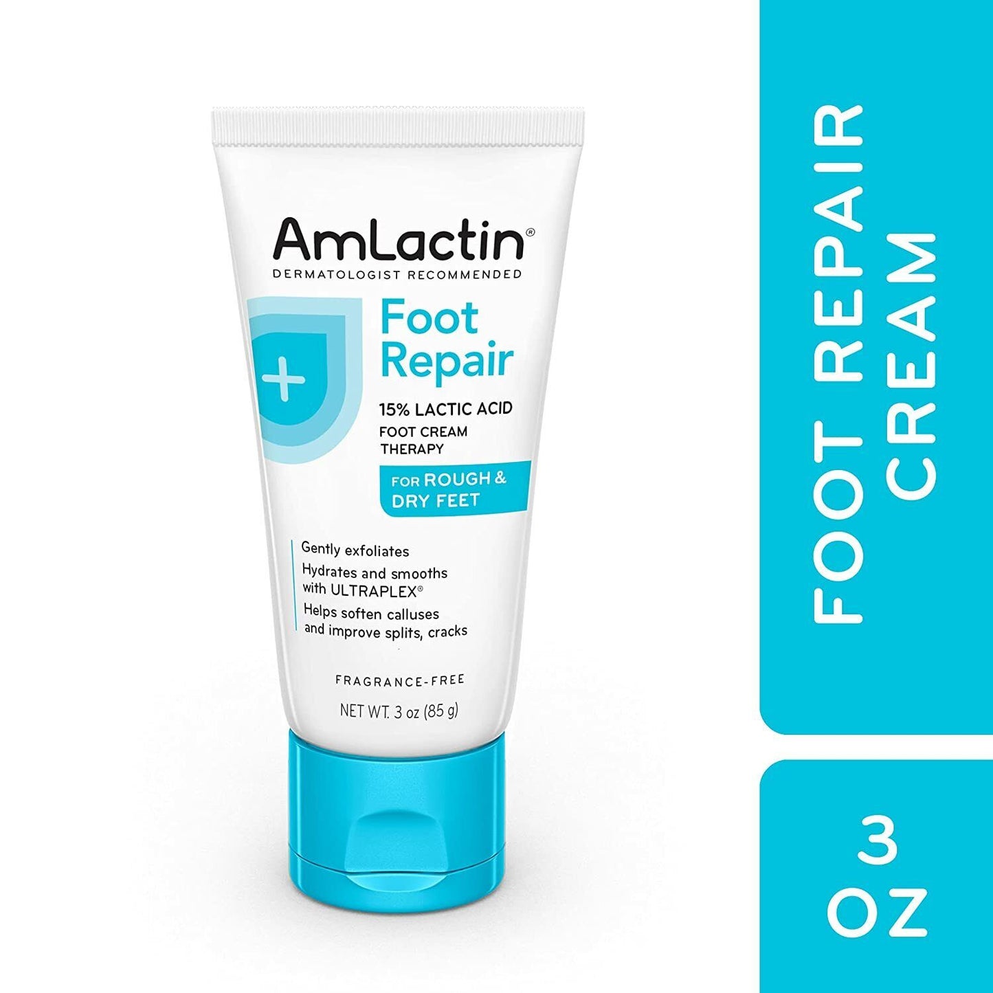 AmLactin Daily Foot Repair Cream Alpha-Hydroxy Therapy for Dry, Rough Feet - 85g