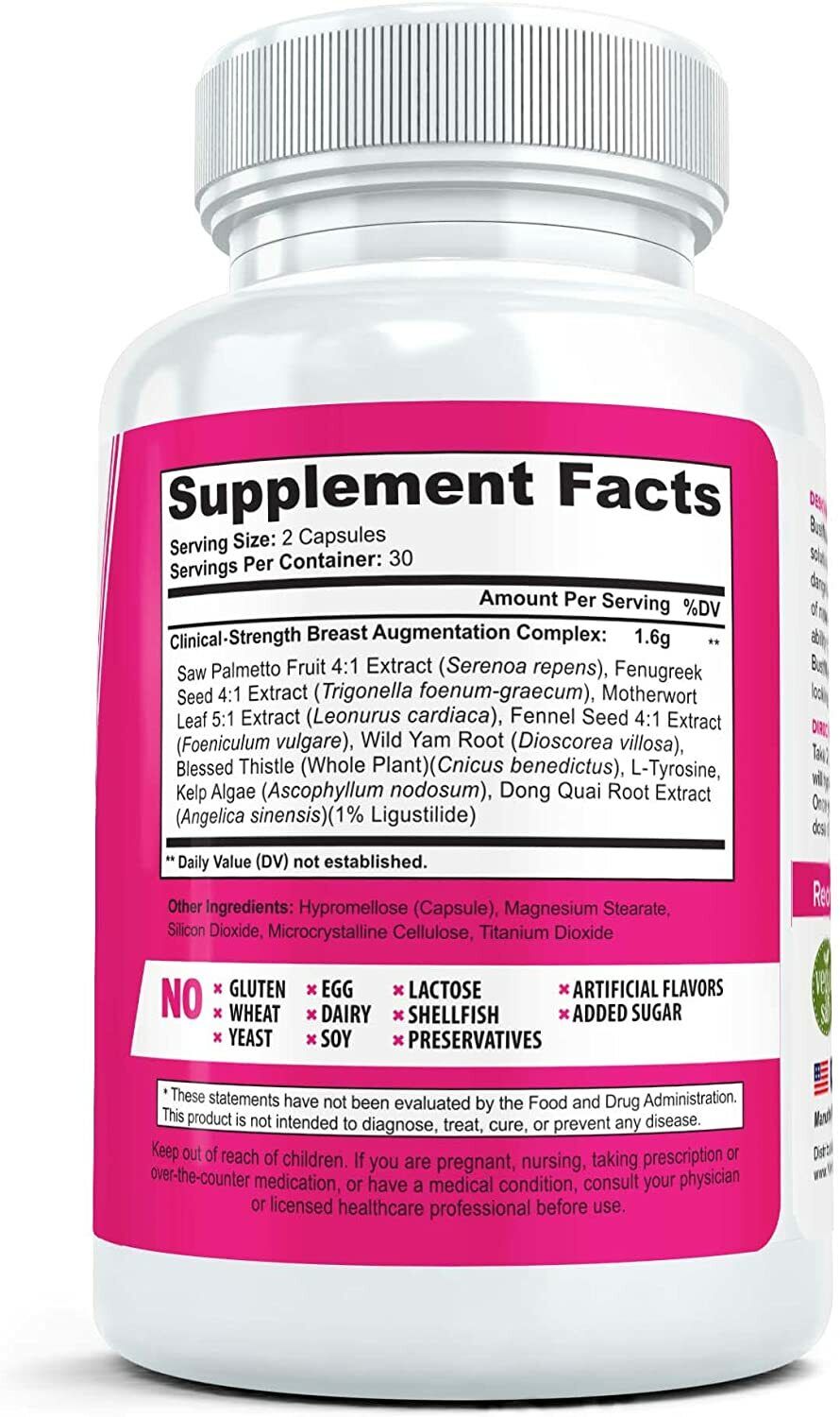 BUSTMAXX BREAST ENLARGEMENT PILLS Natural Supplement 60 Caps - FREE EXPRESS POST