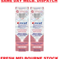 Crest 2x85g 3D White Brilliance 4% Hydrogen Peroxide Teeth Whitening Toothpaste
