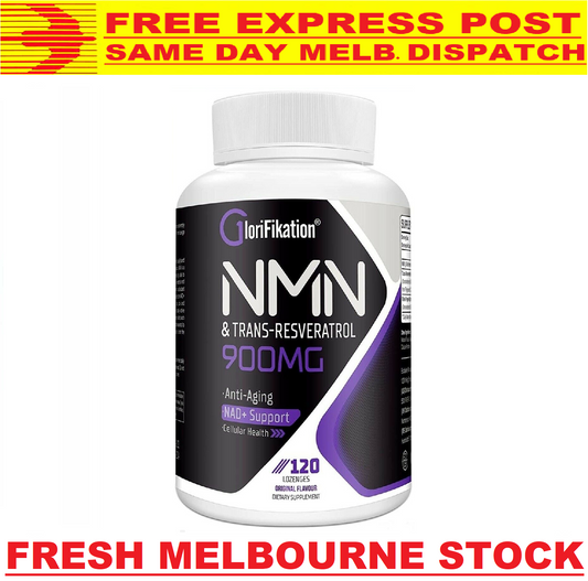 NMN 500mg + Resveratrol 400mg NAD+ ANTI-AGING 120 Lozenges - FREE EXPRESS POST