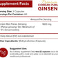 NUTRIFLAIR KOREAN RED PANAX GINSENG EXTRACT 1600mg Memory Anti Aging 120 Caps