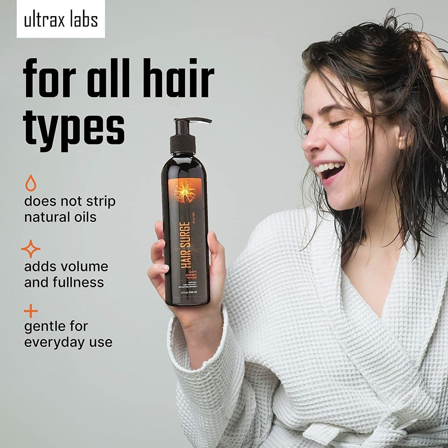 ULTRAX LABS HAIR SURGE Caffeine Hair Loss Hair Growth Stimulating Shampoo 236mL