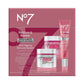 No7 Restore & Renew Face Neck Multi Action Skincare Kit SPF, Serum & Night Cream
