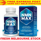 NMN Max 500mg x 60 Caps DOUBLE STRENGTH NAD+ BOOST ANTI-AGING FREE EXPRESS POST!