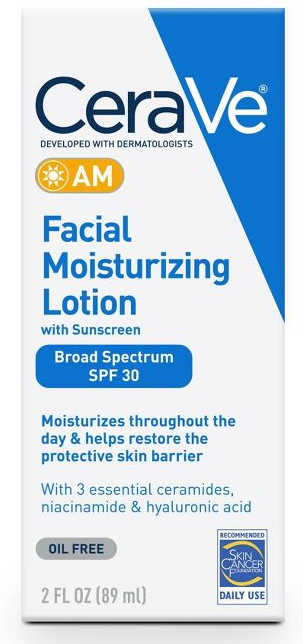 CeraVe AM Facial Moisturizing Lotion SPF30 OIL FREE 60mL - FREE EXPRESS POST