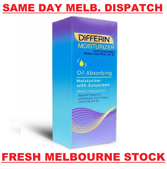 Differin Oil Absorbing Moisturizer Lotion Sunscreen SPF30 Skin Care 118 mL NEW