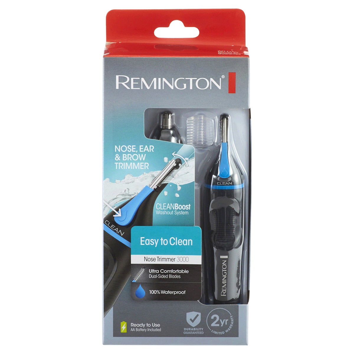 Remington NE3845A Waterproof Wet/Dry Battery-Operated Ear & Nose Detail Trimmer