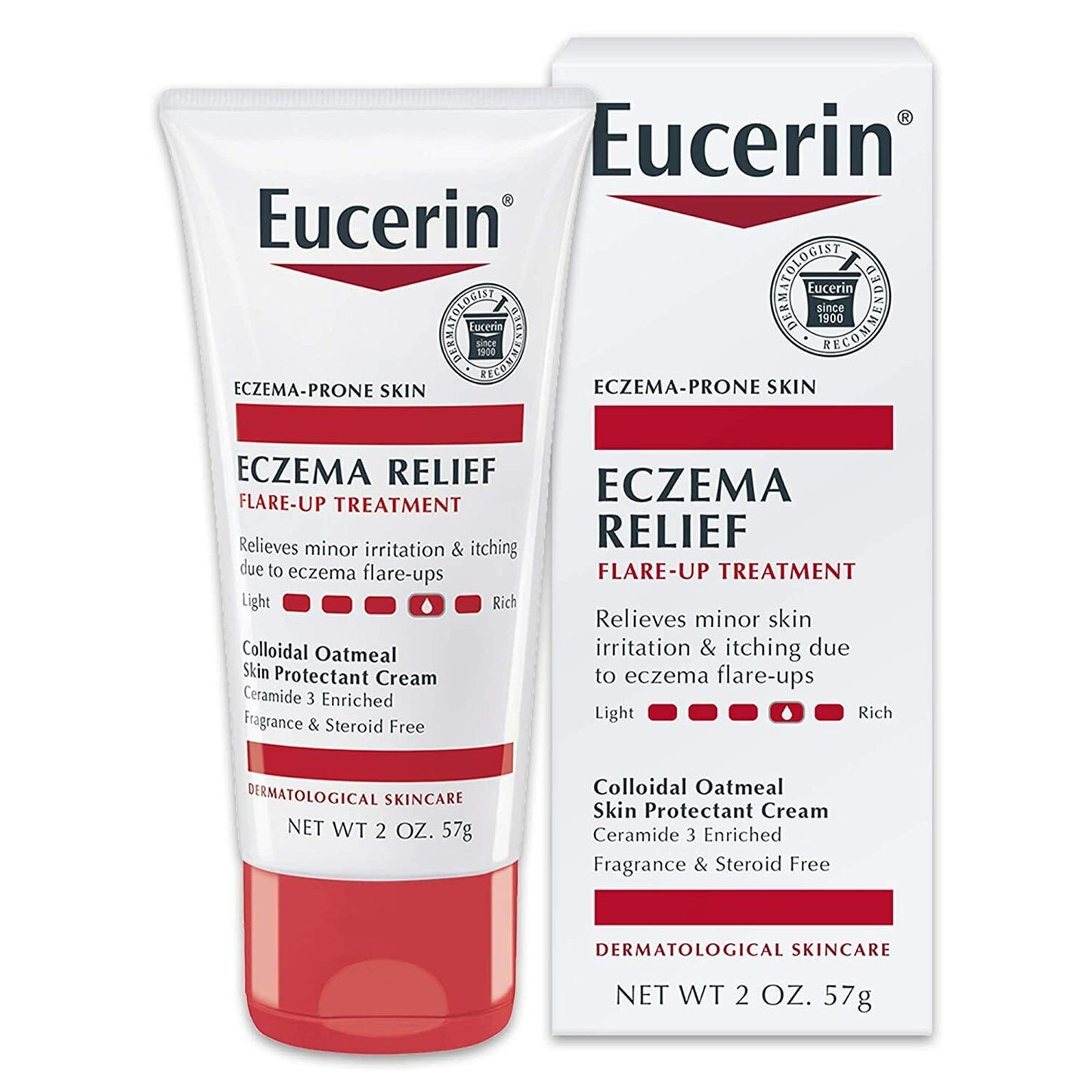 Eucerin Eczema Relief Flare Up Treatment Creme Dry Itchy Skin 57g NEW & SEALED