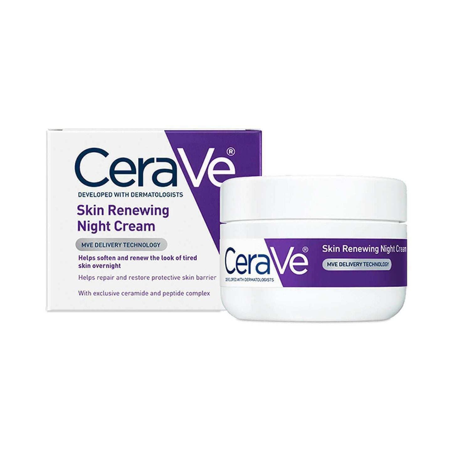 CeraVe - Skin Renewing Night Cream Skin Care (Dermatologist Recommended) 48g NEW