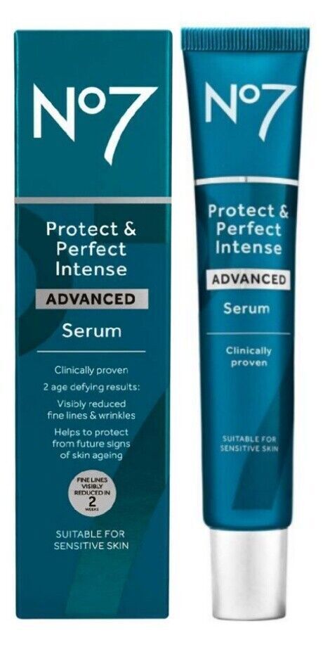 No7 Protect & Perfect INTENSE ADVANCED SERUM Anti Aging Reduce Wrinkles - 30mL