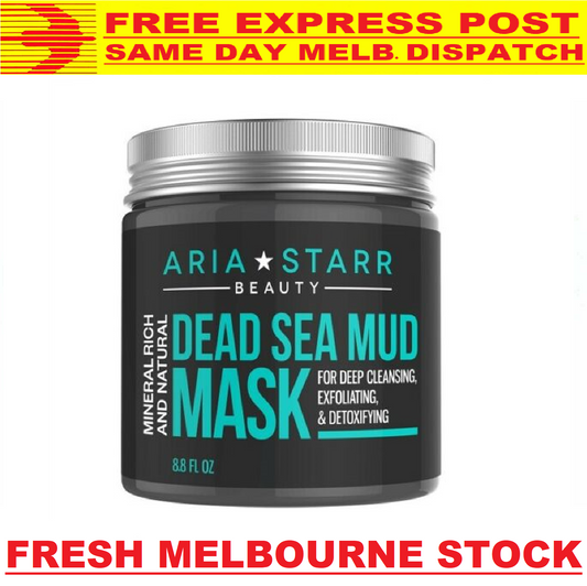 ARIA STARR DEAD SEA MUD MASK Acne Detox Blackheads Pores 250g FREE EXPRESS POST!